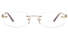 Vista First 8942 Stainless steel/ZYL Womens Rimless Optical Glasses