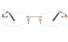 Vista First 8939 Stainless steel/ZYL Womens Rimless Optical Glasses