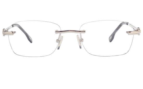 Vista First 8950 Stainless steel/ZYL Mens Rimless Optical Glasses