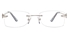 Vista First 8947 Stainless steel/ZYL Womens Rimless Optical Glasses