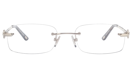 Vista First 8945 Stainless steel/ZYL Womens Rimless Optical Glasses