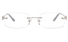 Vista First 8945 Stainless steel/ZYL Womens Rimless Optical Glasses