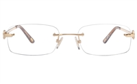 Vista First 8945 Stainless steel/ZYL Womens Rimless Optical Glasses