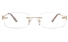 Vista First 8945 Stainless steel/ZYL Womens Rimless Optical Glasses