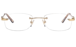 Vista First 8943 Stainless steel/ZYL Womens Rimless Optical Glasses