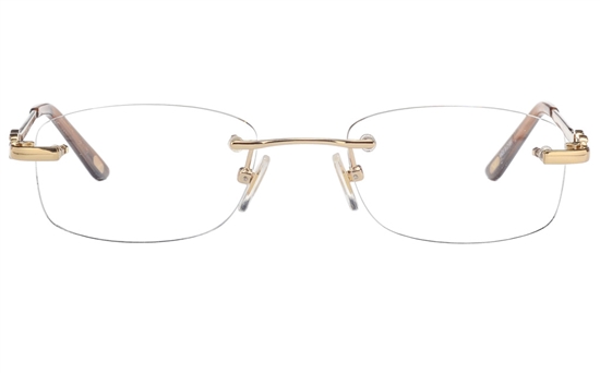 Vista First 8943 Stainless steel/ZYL Womens Rimless Optical Glasses