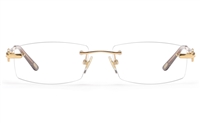 Vista First 8946 Stainless steel/ZYL Womens Rimless Optical Glasses