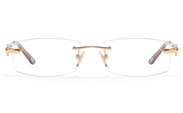 Vista First 8946 Stainless steel/ZYL Womens Rimless Optical Glasses