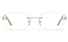 Vista First 8944 Stainless steel/ZYL Womens Rimless Optical Glasses