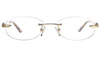 Vista First 8961 Stainless steel/ZYL Womens Rimless Optical Glasses