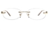 Vista First 8961 Stainless steel/ZYL Womens Rimless Optical Glasses