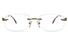 Vista First 8957 Stainless steel/ZYL Mens Rimless Optical Glasses