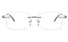 Vista First 8955 Stainless steel/ZYL Mens Rimless Optical Glasses