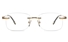 Vista First 8955 Stainless steel/ZYL Mens Rimless Optical Glasses