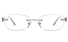 Vista First 8960 Stainless steel/ZYL Womens Rimless Optical Glasses