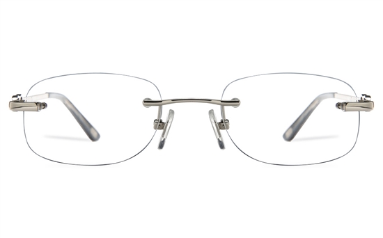 Vista First 8958 Stainless steel/ZYL Womens Rimless Optical Glasses