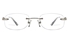 Vista First 8958 Stainless steel/ZYL Womens Rimless Optical Glasses