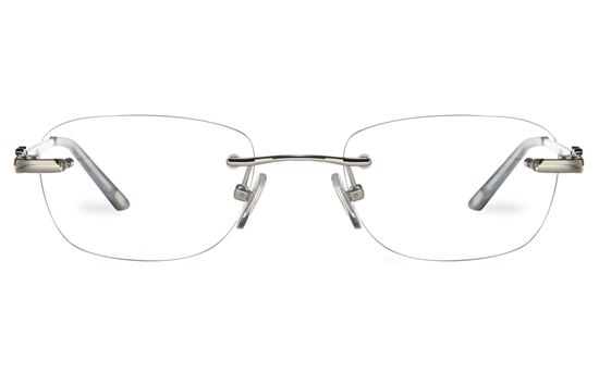 Vista First 8959 Stainless steel/ZYL Womens Rimless Optical Glasses
