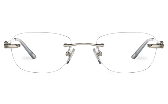 Vista First 8959 Stainless steel/ZYL Womens Rimless Optical Glasses