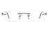 Vista First 8958 Stainless steel/ZYL Womens Rimless Optical Glasses