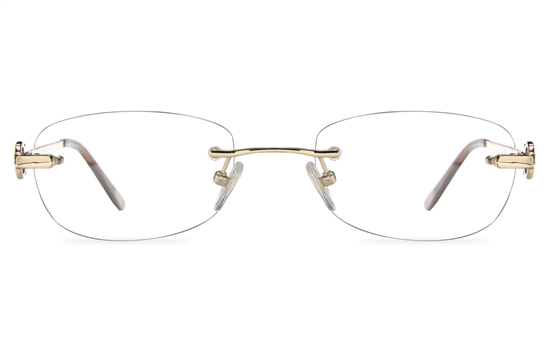 Vista First 8960 Stainless steel/ZYL Womens Rimless Optical Glasses