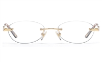 Vista First 8941 Stainless steel/ZYL Womens Rimless Optical Glasses