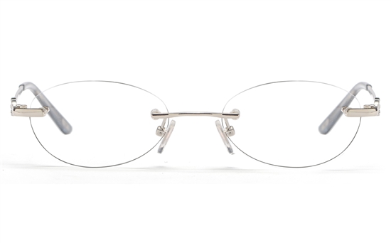 Vista First 8941 Stainless steel/ZYL Womens Rimless Optical Glasses