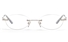 Vista First 8941 Stainless steel/ZYL Womens Rimless Optical Glasses