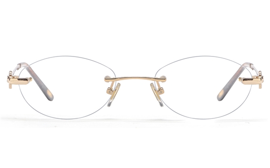 Vista First 8948 Stainless steel/ZYL Womens Rimless Optical Glasses