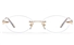 Vista First 8948 Stainless steel/ZYL Womens Rimless Optical Glasses