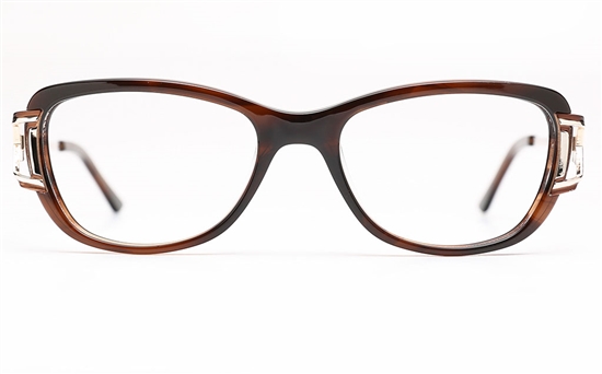 Vista First 0877 Acetate(ZYL) Womens Full Rim Optical Glasses(S.Brown)