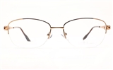 Poesia 6672 Stainless Steel Womens Semi-rimless Optical Glasses