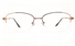 Poesia 6672 Stainless Steel Womens Semi-rimless Optical Glasses