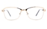 Poesia 6067 Stainless Steel Womens Full Rim Optical Glasses