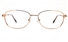 Poesia 6671 Stainless Steel Womens Full Rim Optical Glasses