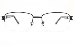 Poesia 6069 Stainless Steel Mens Semi-rimless Optical Glasses