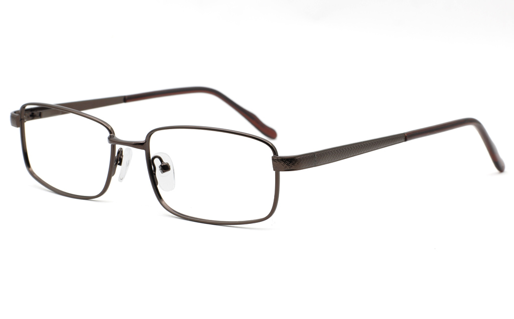 Mens Stainless Rectangle Glasses 6680