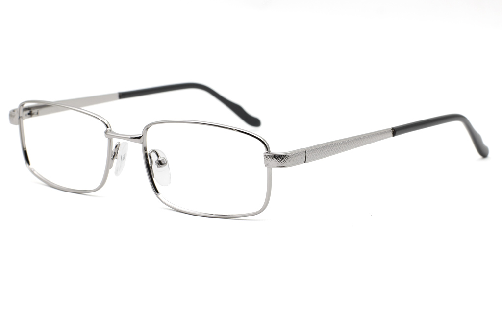 Mens Stainless Rectangle Glasses 6680