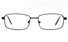 Mens Stainless Rectangle Glasses 6680