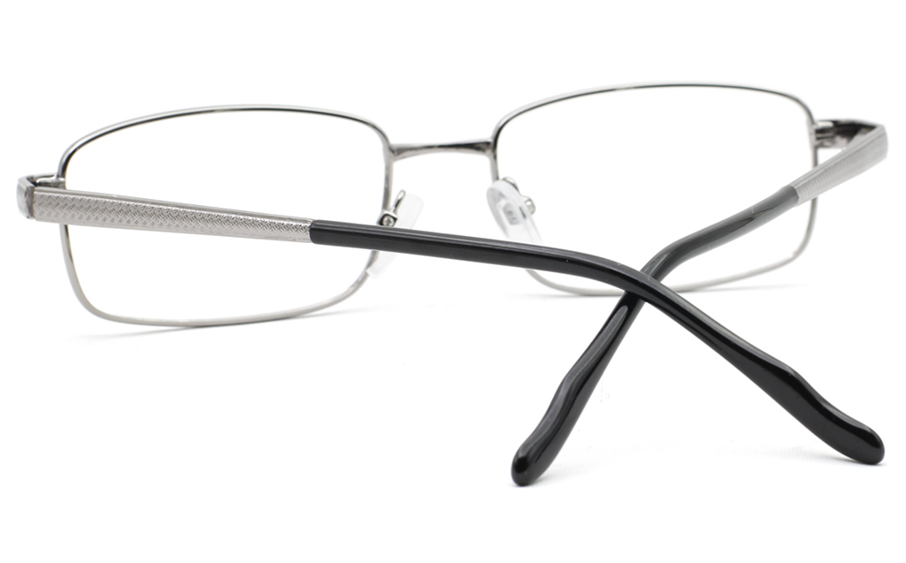 Mens Stainless Rectangle Glasses 6680