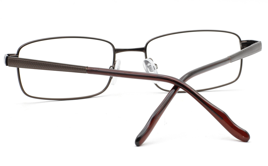 Mens Stainless Rectangle Glasses 6680