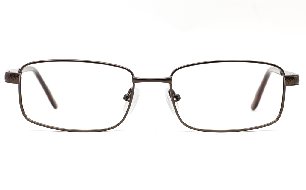 Mens Stainless Rectangle Glasses 6680