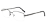 Big Mens Eyeglasses 6075 Half Rimless glasses