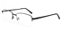 Big Mens Eyeglasses 6075 Half Rimless glasses