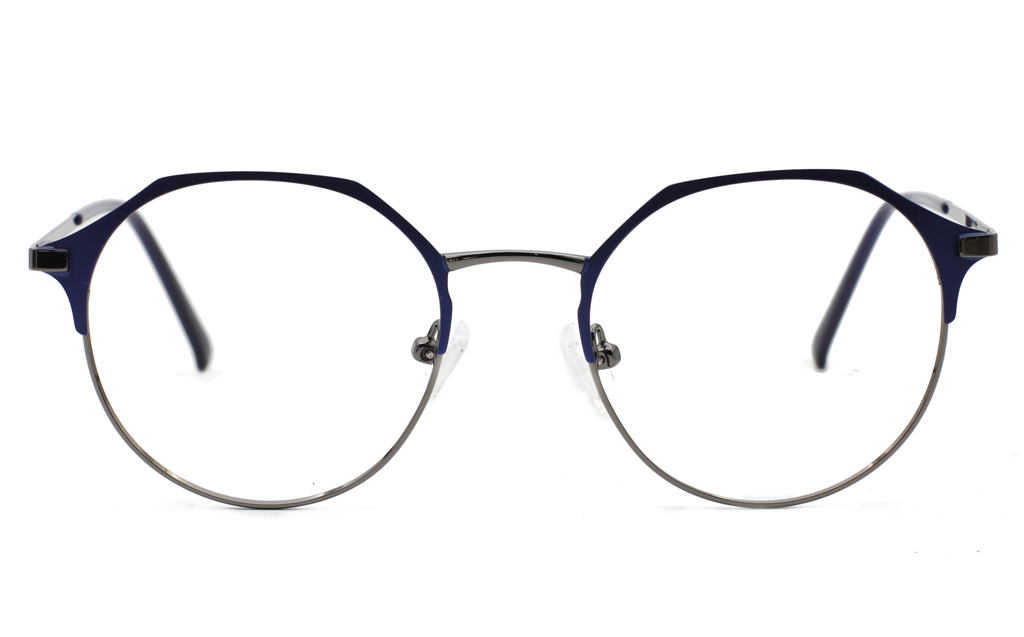 Round Hexagonal Glasses(Blue/Gun)