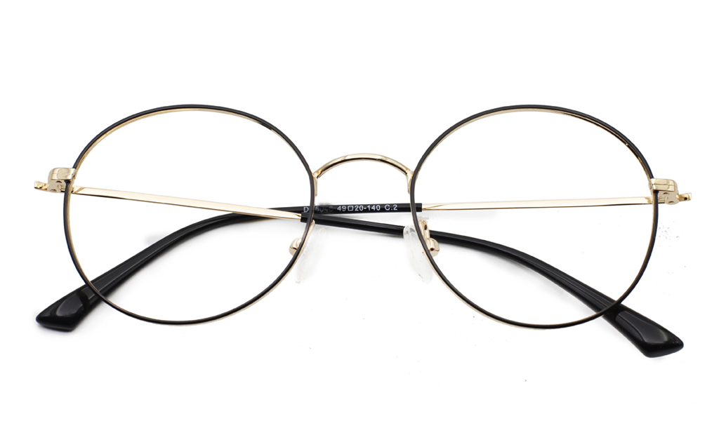 Round Prescription Glasses(Purple/Silver)