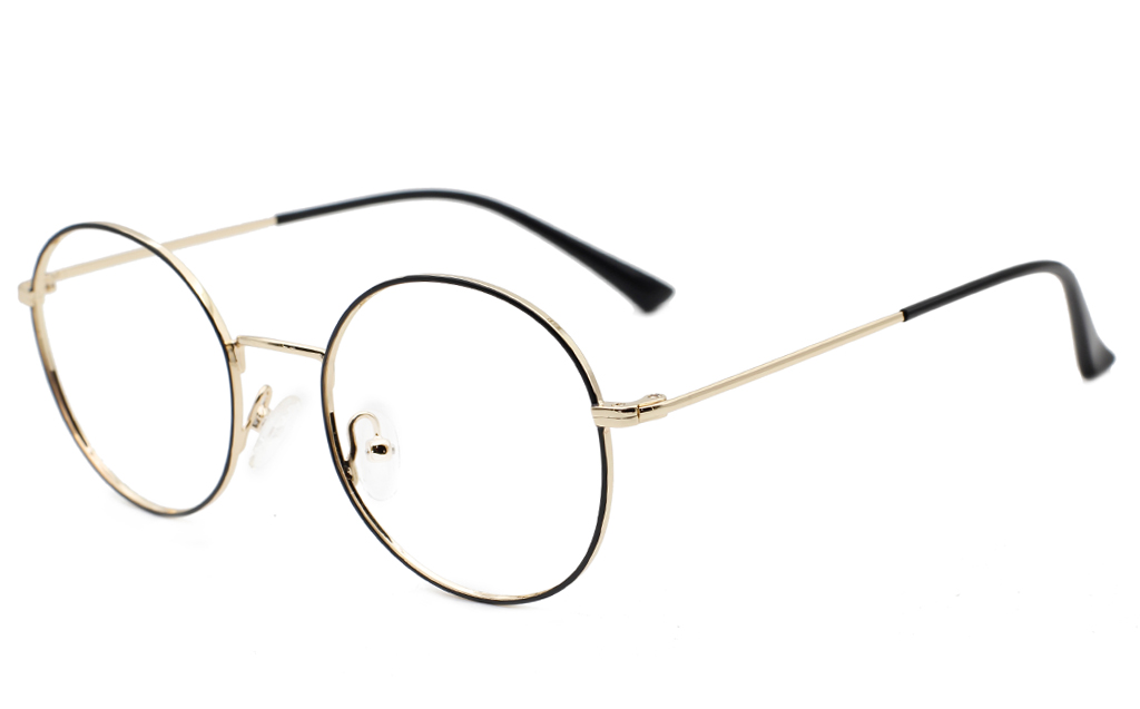 Round Prescription Glasses(Purple/Silver)