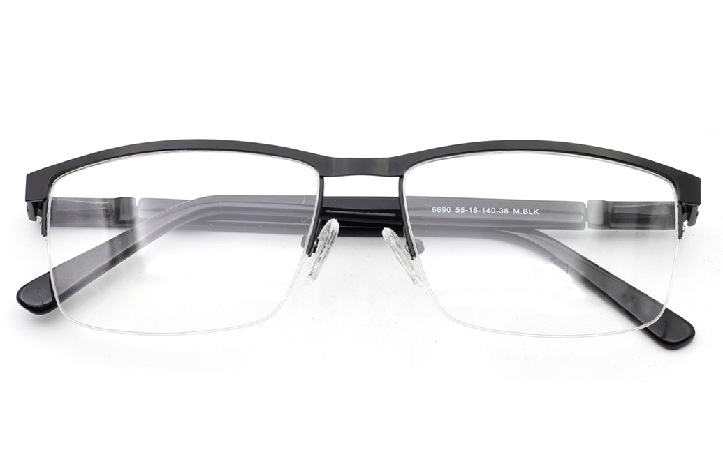 Semi Rimless Square Eyeglasses