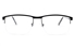 Semi Rimless Square Eyeglasses