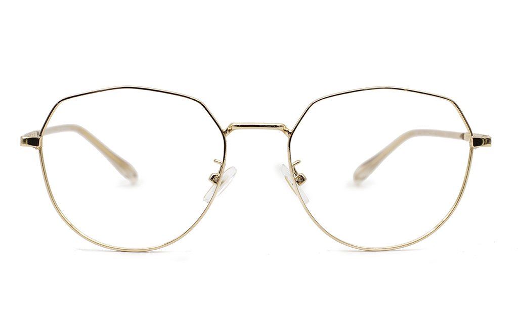 Hexagonal Prescription Glasses 5218(Gold)